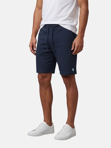 Regular Pantalon U.S. POLO ASSN. en bleu : devant