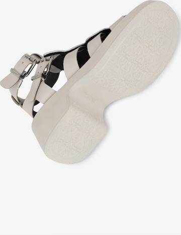 BRONX Strap Sandals in White