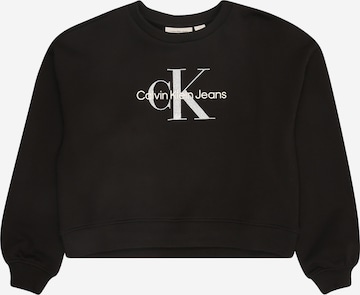 Calvin Klein Jeans Sweatshirt in Black: front