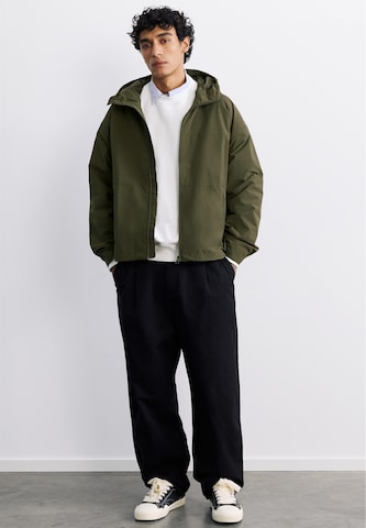 Pull&Bear Prehodna jakna | zelena barva
