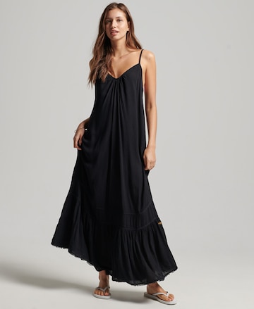 Superdry - Vestido de playa en negro: frente