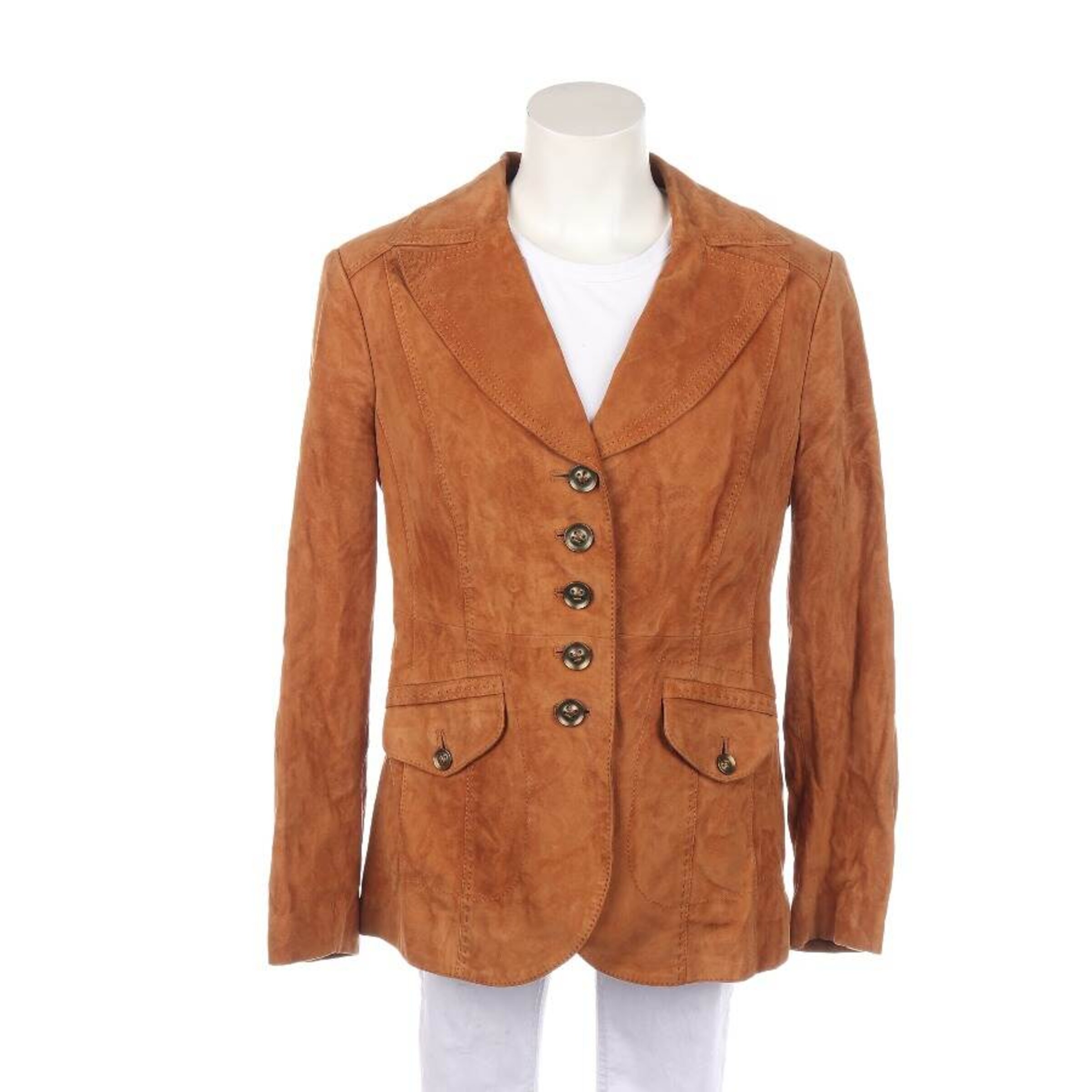 SCHNEIDER Jacket & Coat in L in Brown: front