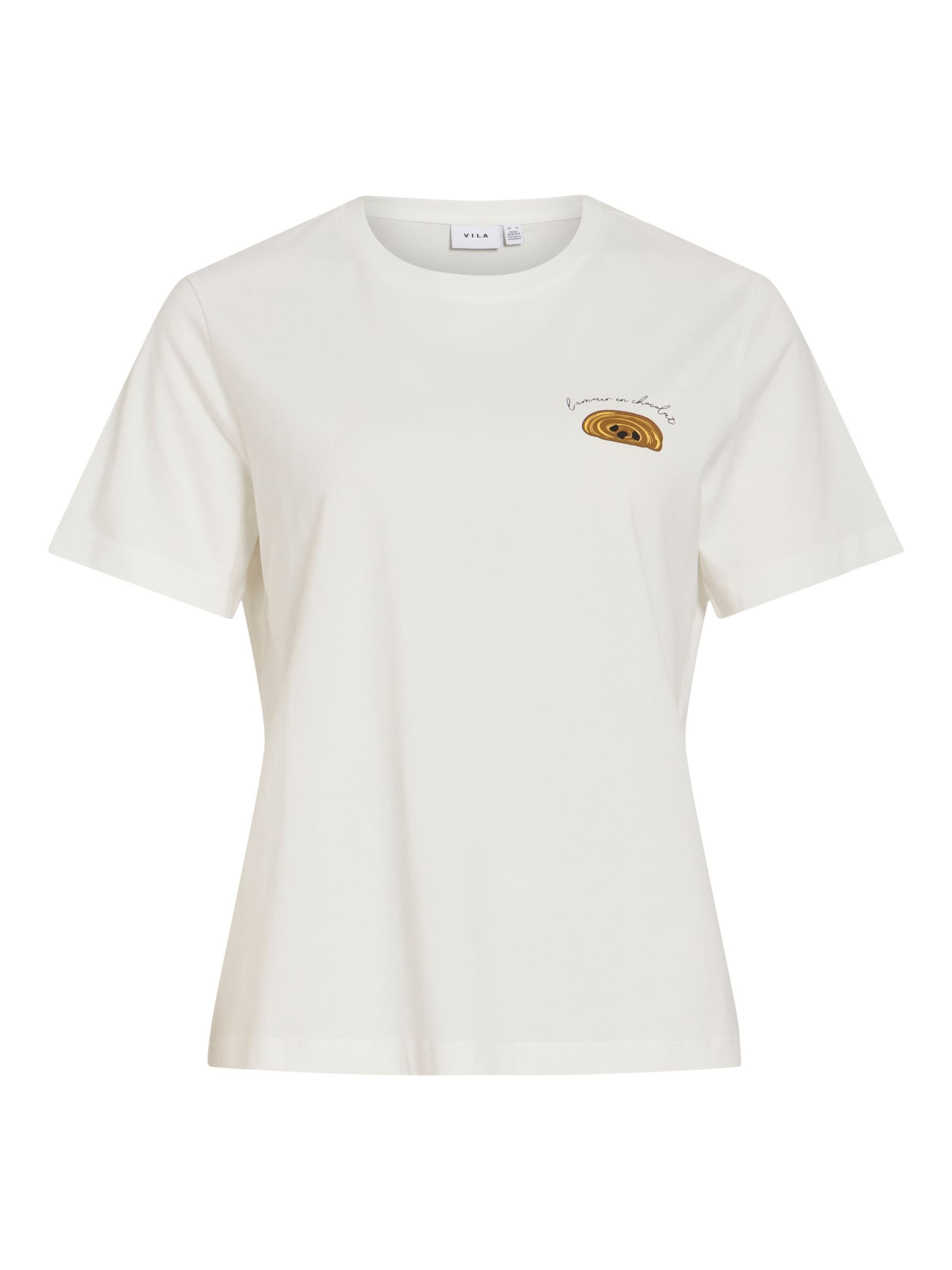 VILA Camiseta 'VISybilla' en M en marrón / amarillo / negro / blanco, Vista del producto