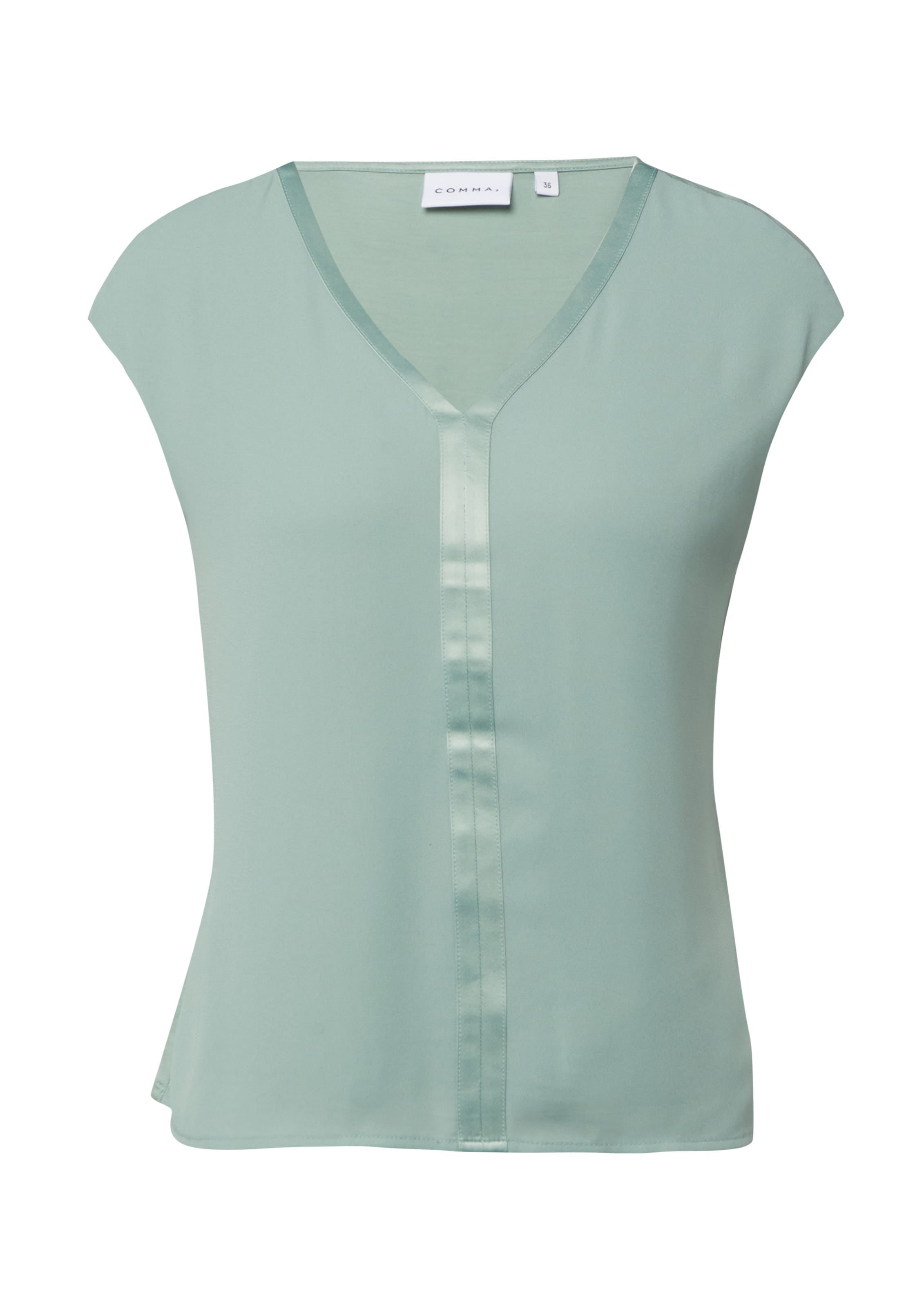 COMMA - Camiseta en verde: frente
