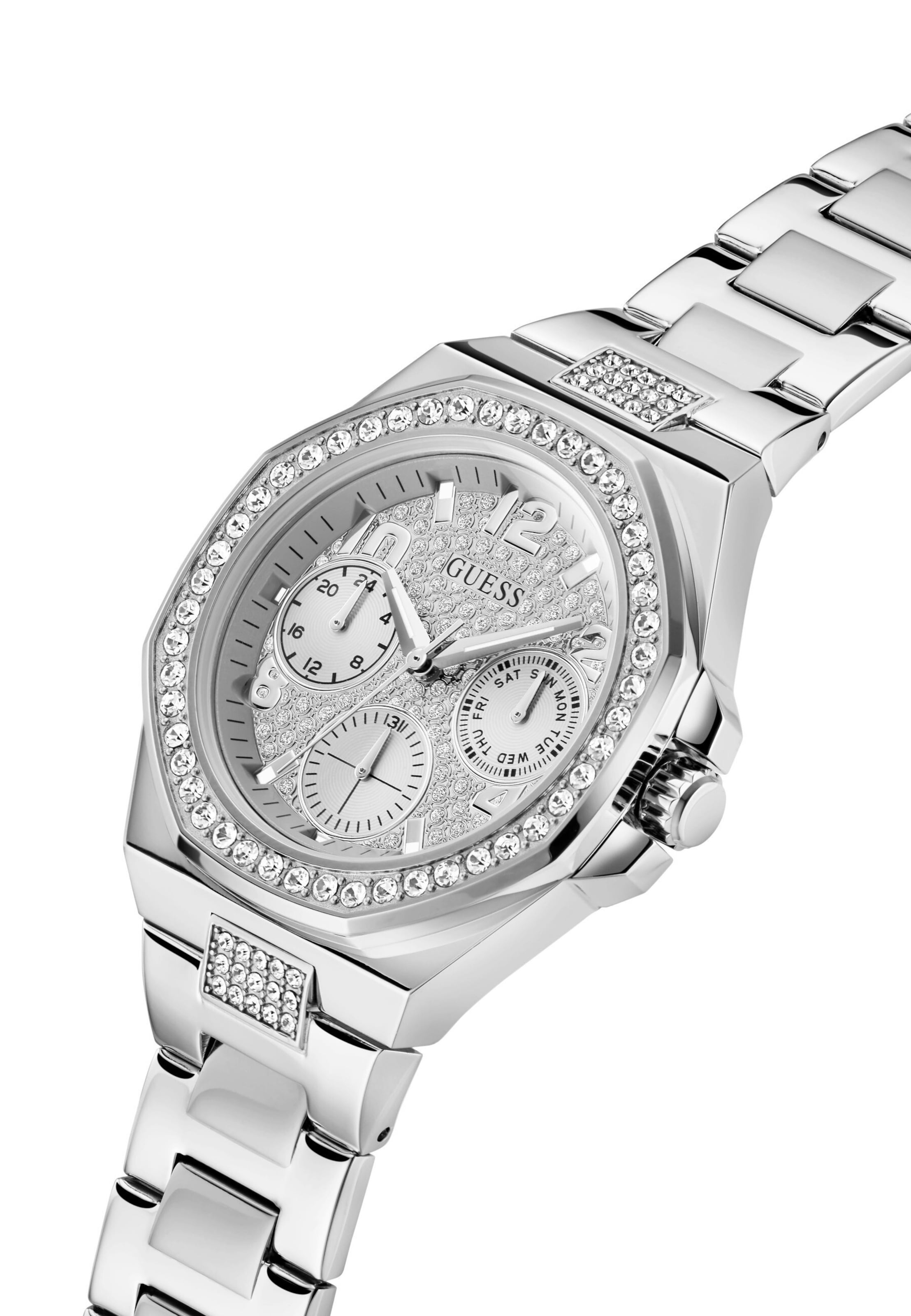 GUESS Analogt ur 'LADY EMPIRE' i sølv