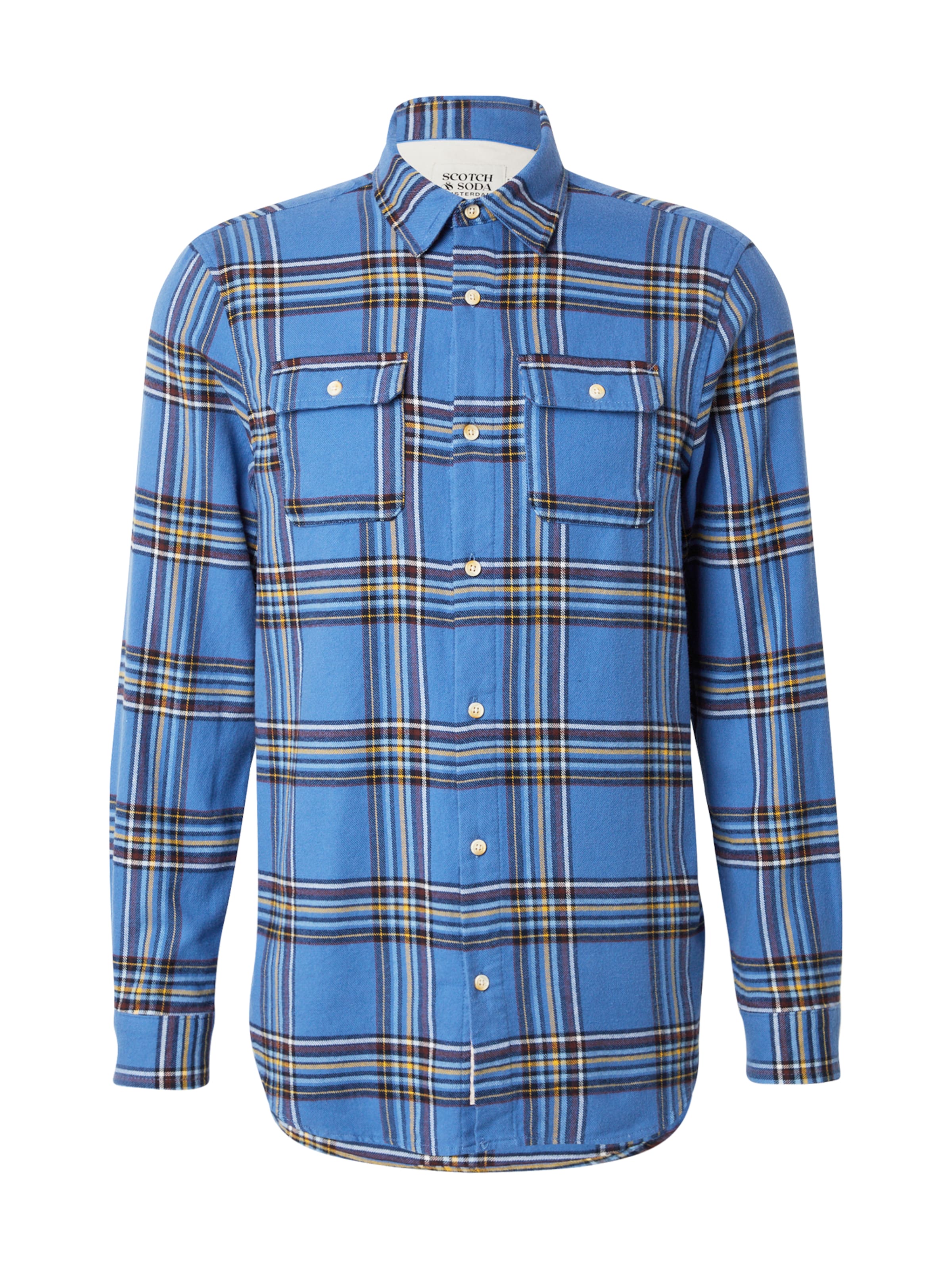 SCOTCH & SODA Regular fit Πουκάμισο σε μπλε: μπροστά