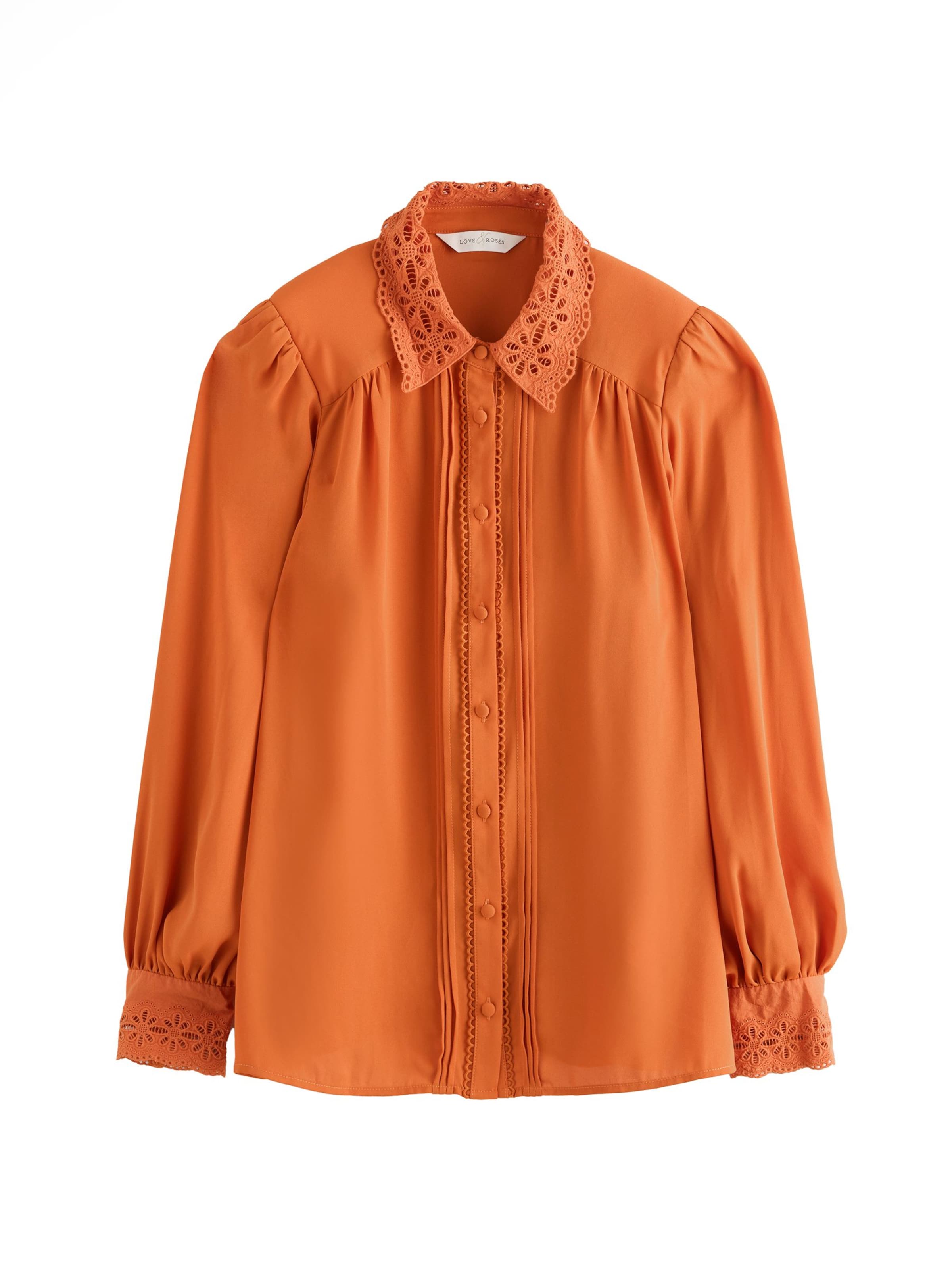 Chemisier love & roses en orange : devant