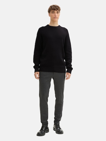 TOM TAILOR DENIM Pullover in Schwarz