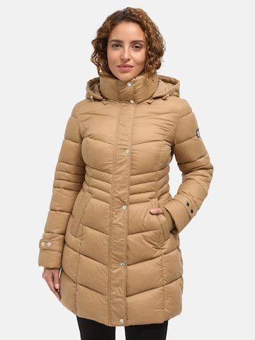 Tazzio Wintermantel 'F808'‌‌‌‌‌ in Beige: Vorderseite