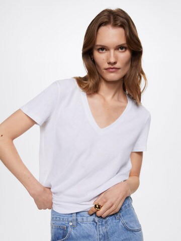 MANGO Shirt 'Luki' in White: front