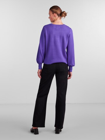 PIECES Sweater 'Jenna' in Purple