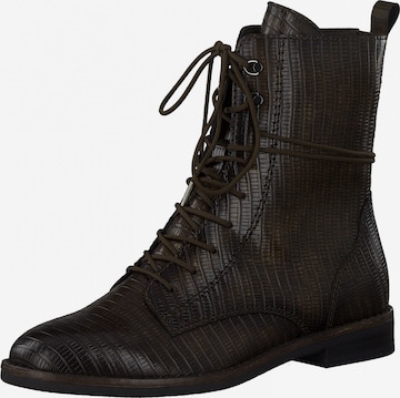 TAMARIS Lace-Up Ankle Boots in Brown: front