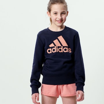 Hanorac sport de la ADIDAS PERFORMANCE pe albastru: față