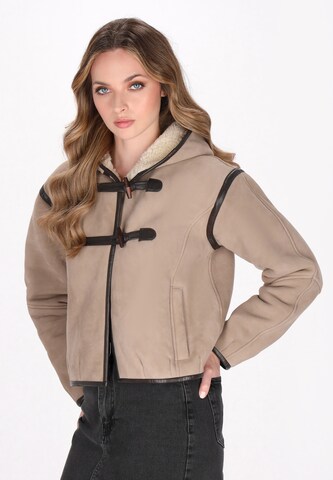 Veste mi-saison DreiMaster Vintage en beige : devant
