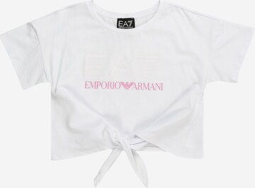 T-Shirt EA7 Emporio Armani en blanc : devant