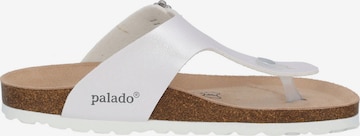 Palado by Sila Sahin T-Bar Sandals 'Kos SQ' in White