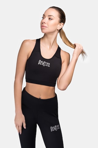 Bustino Reggiseno sportivo 'Kembley' di Benlee in nero: frontale