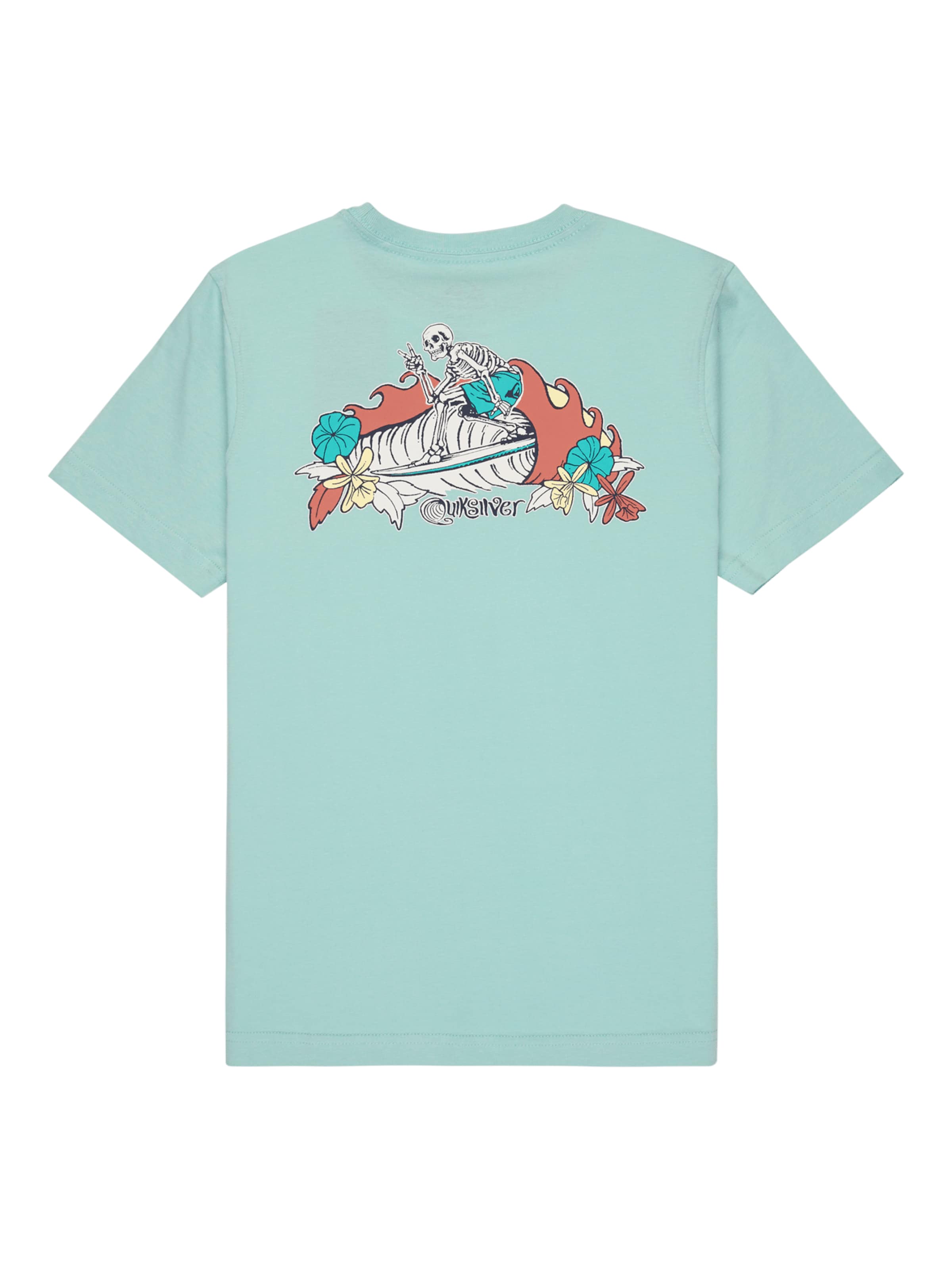 QUIKSILVER Shirt 'Skeleton Ride' in Green: front