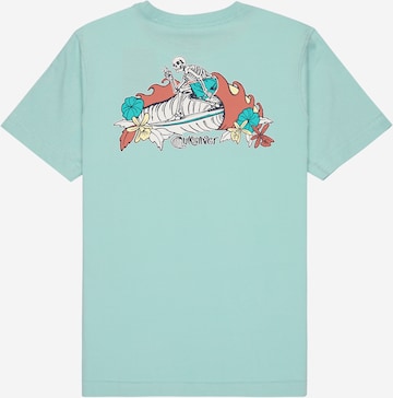 QUIKSILVER Shirt 'Skeleton Ride' in Green: front