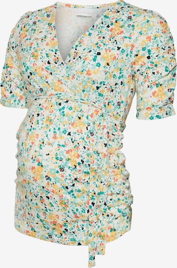 MAMALICIOUS Shirt 'Hanni Tess' in de kleur Geel / Groen / Oranje / Wit, Productweergave
