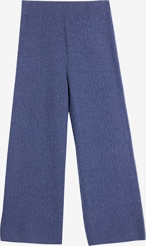 Pantalon 'Women's Wide-Leg Ajour Knit Cashmere Pants' GOBI Cashmere en bleu : devant