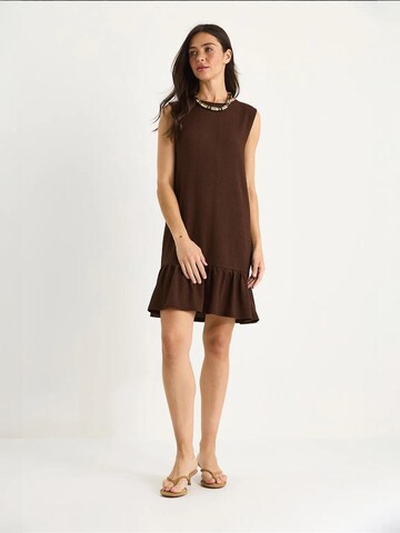 Bianco Lucci Dress in Brown
