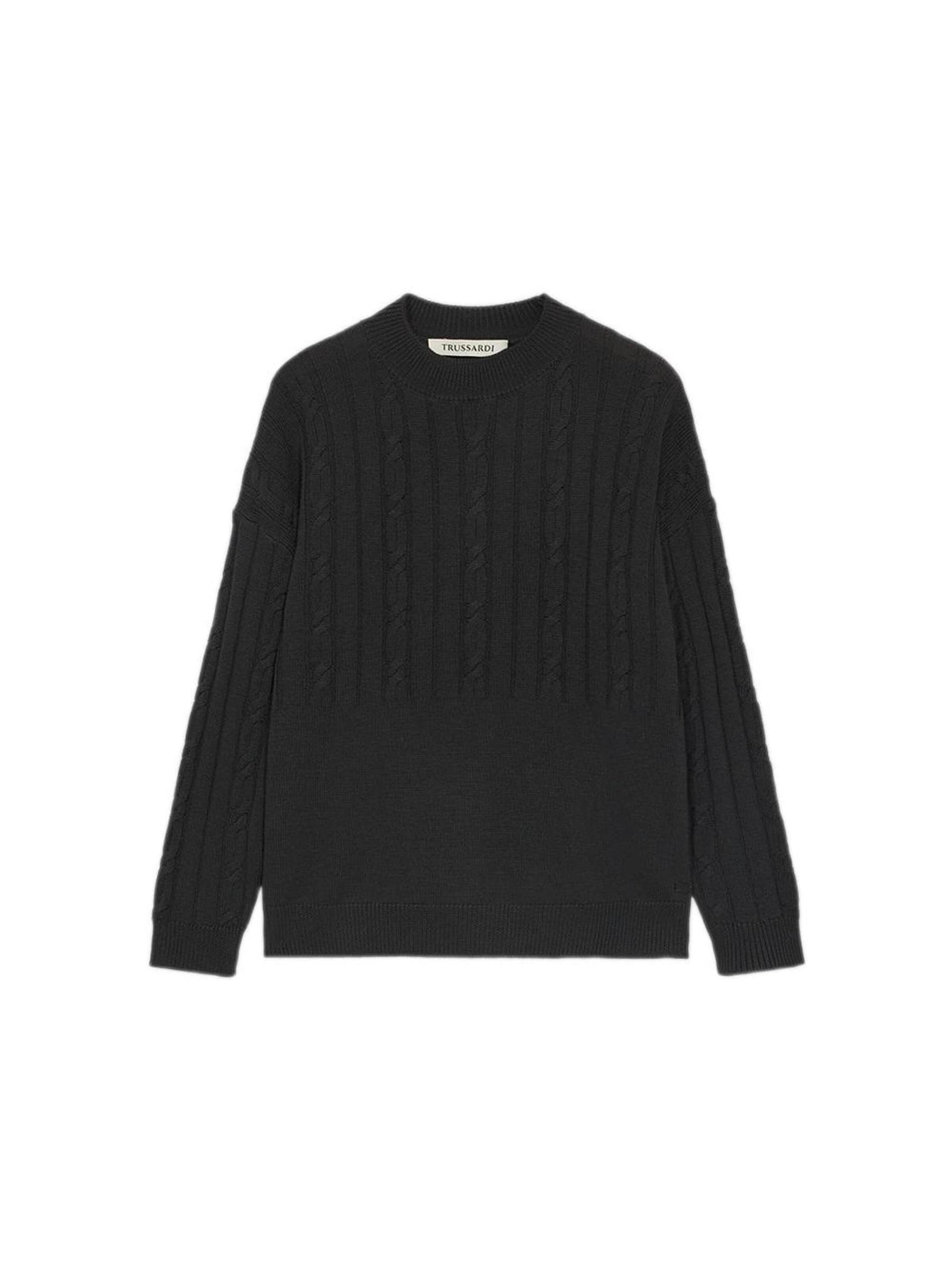 Pull-over Trussardi en gris : devant