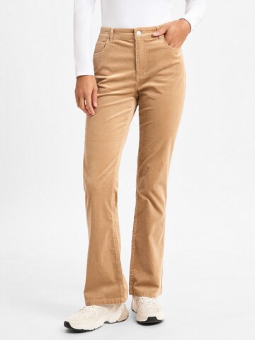 Regular Pantalon Marie Lund en marron : devant