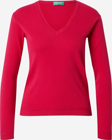 Pull-over UNITED COLORS OF BENETTON en rose : devant