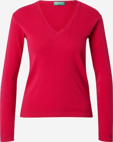 Pull-over UNITED COLORS OF BENETTON en rose : devant