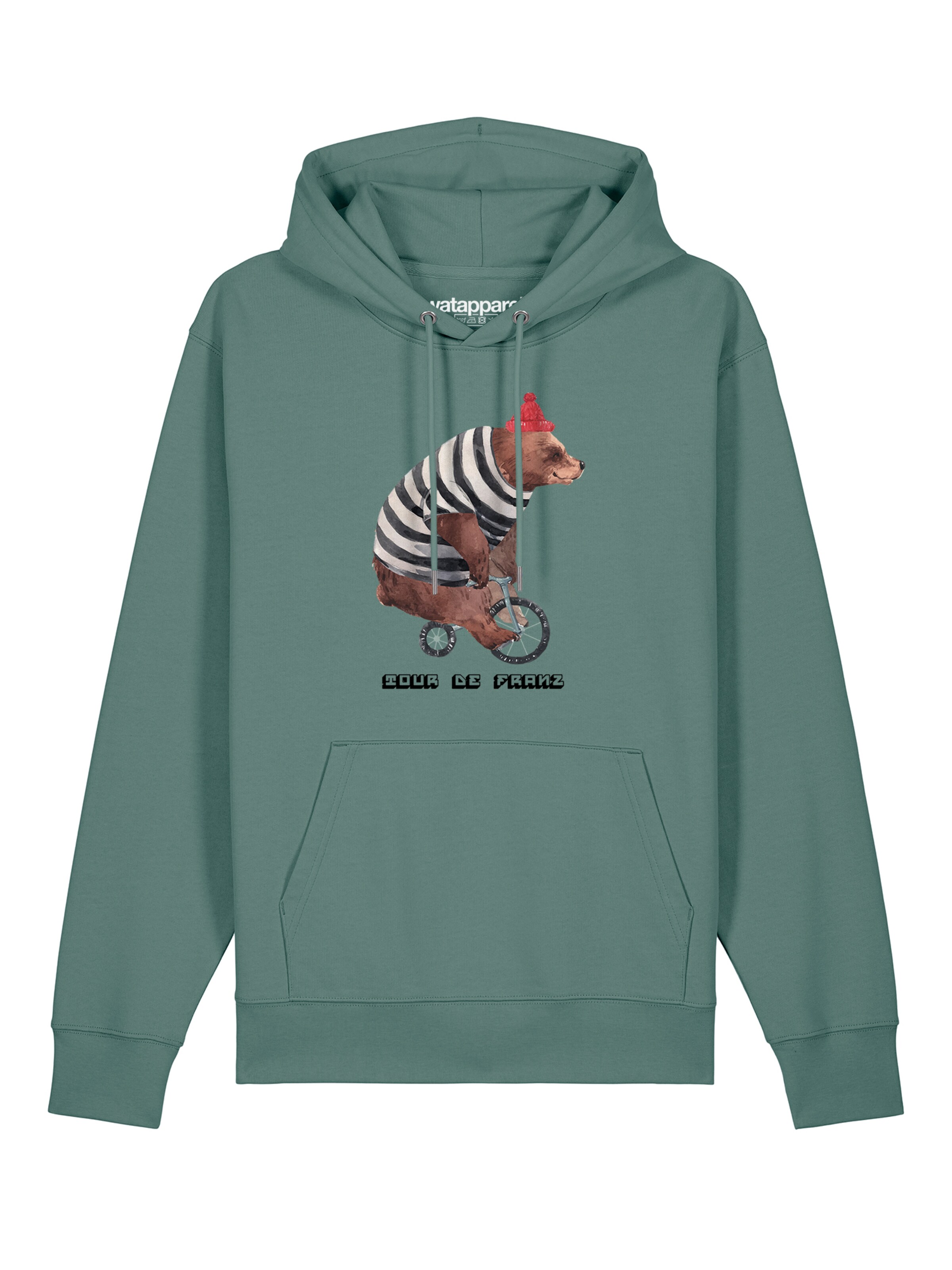 Sweat-shirt ' Tour de Franz ' Watapparel en vert : devant