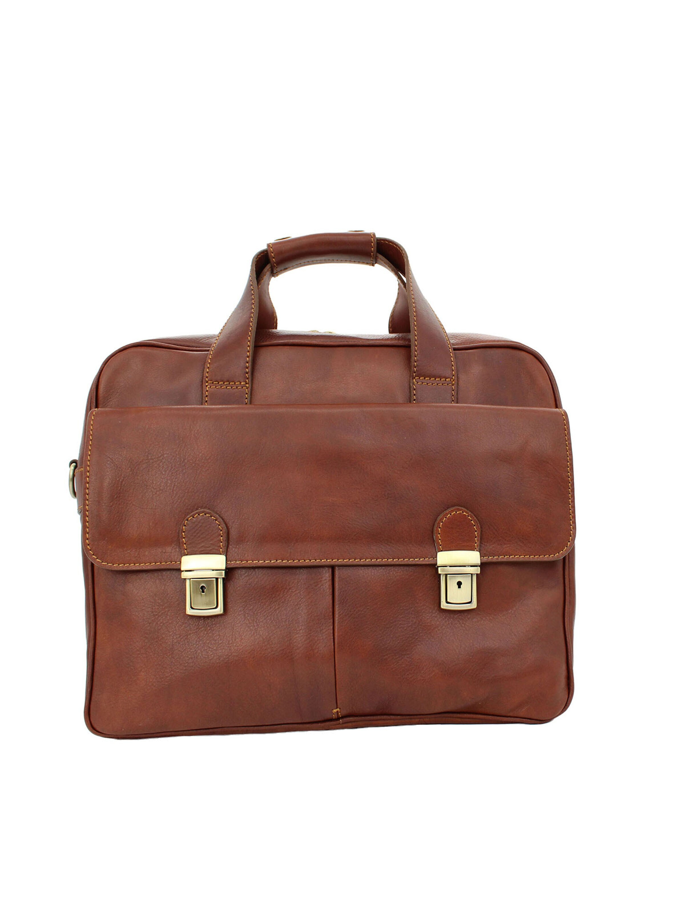 bupell Laptop Bag 'Clemente' in Brown