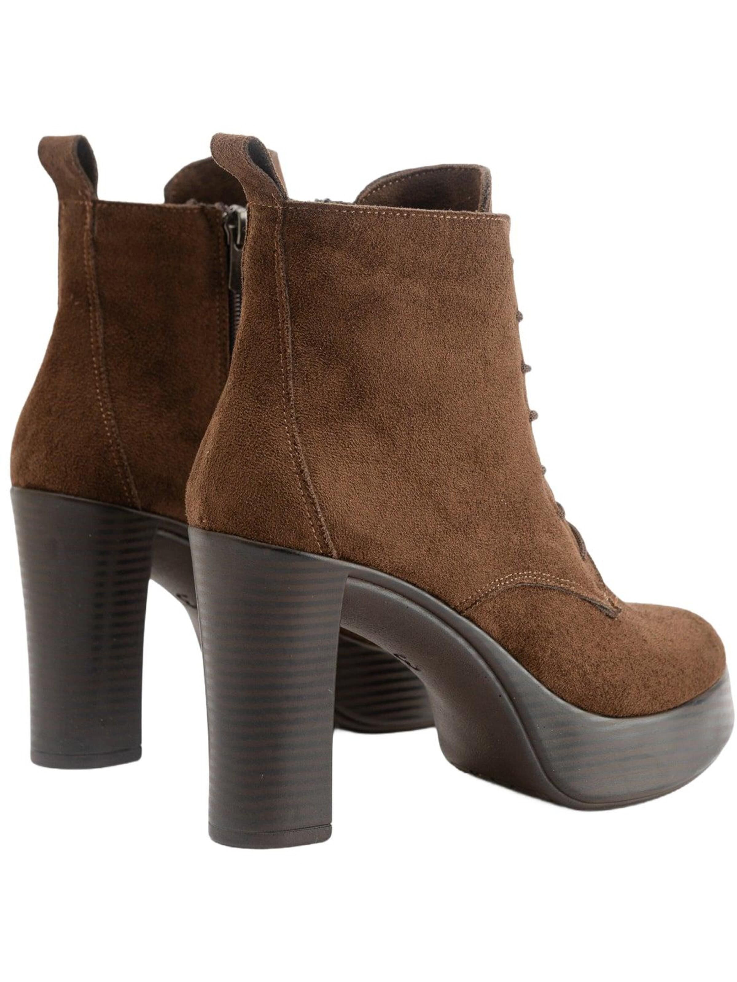 Limoya Lace-Up Boots 'Camia' in Brown