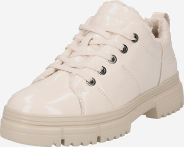 CAPRICE Sneakers laag in Beige: voorkant