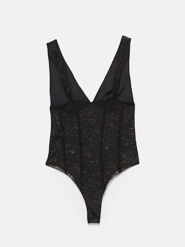 Pull&Bear Блуза боди в черно