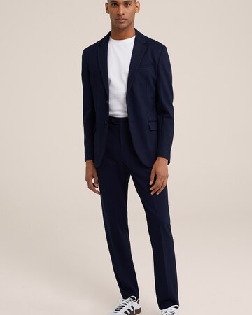 WE Fashion Slim fit Business-colbert in Blauw