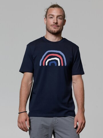 T-Shirt ' Regenbogen ' Watapparel en bleu : devant