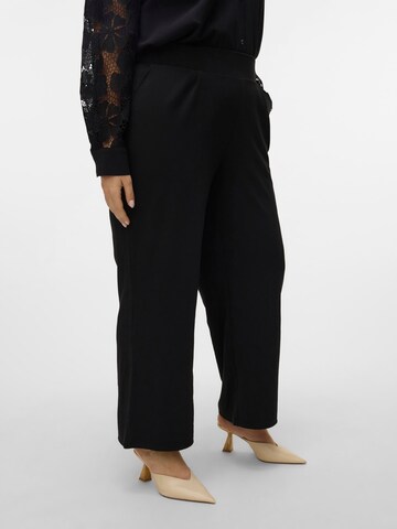 Vero Moda Curve Wide Leg Bukser 'VMCallison' i sort