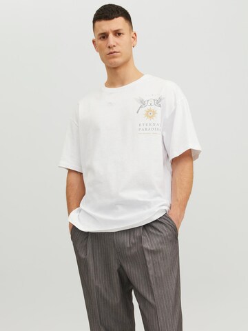 JACK & JONES Shirt 'Eternal Paradise' in White: front