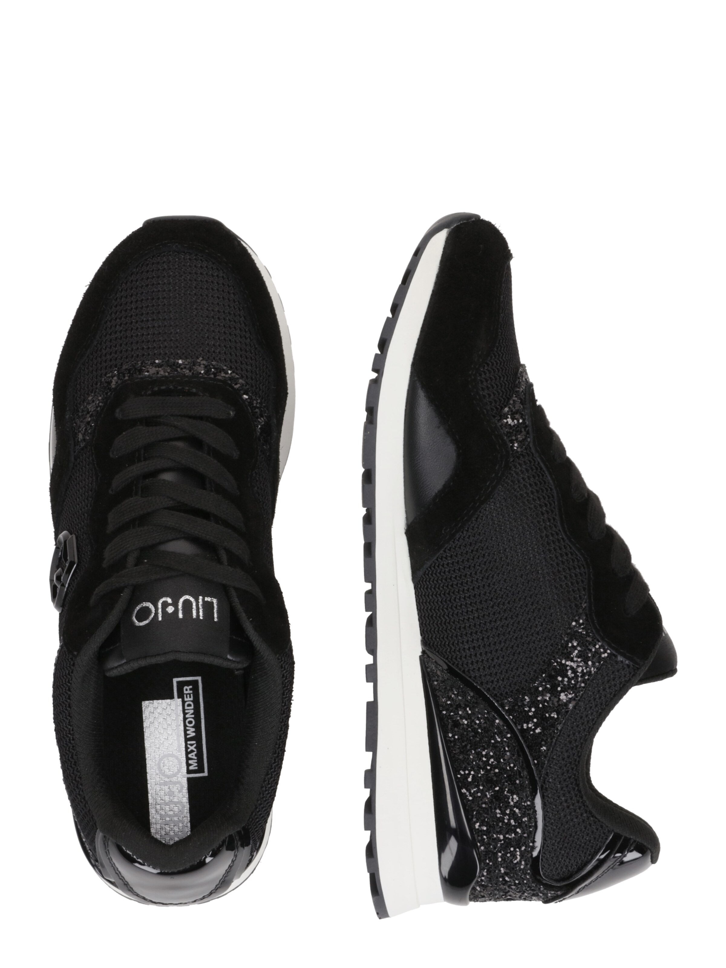 Liu Jo Σνίκερ χαμηλό 'MAXI WONDER 02' σε μαύρο