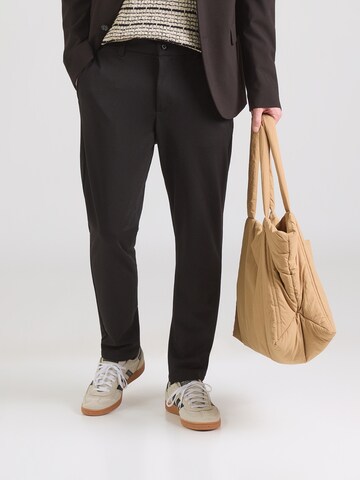 JACK & JONES - Tapered Pantalón chino 'JPSTACE' en negro: frente