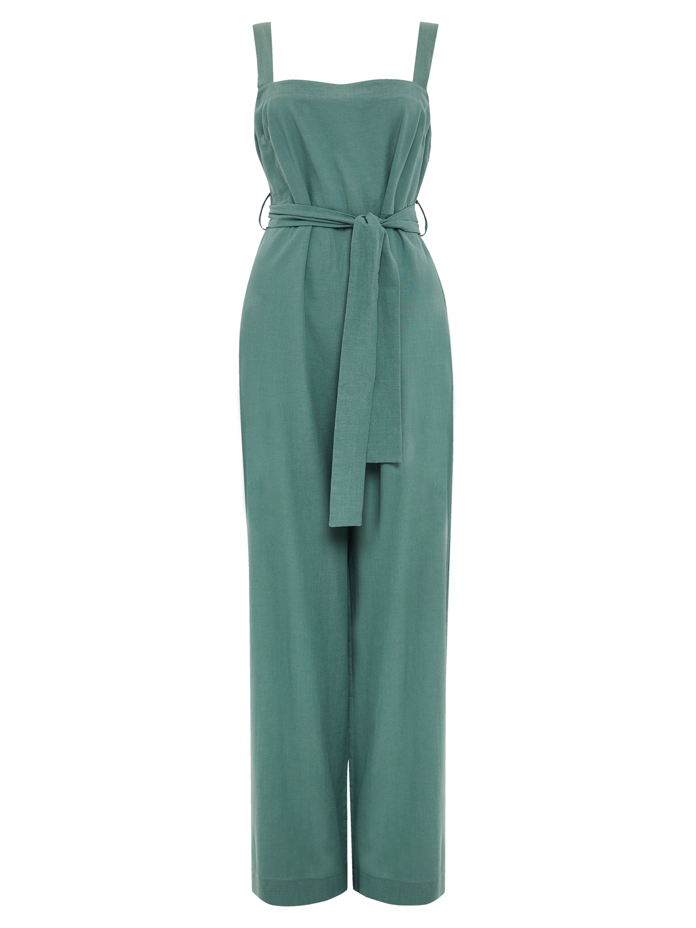 Threadbare Jumpsuit 'Lemony' in Grün: Vorderseite