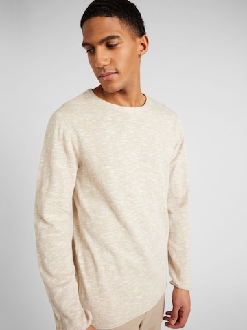 JACK & JONES Trui 'JJELINEN' in Beige