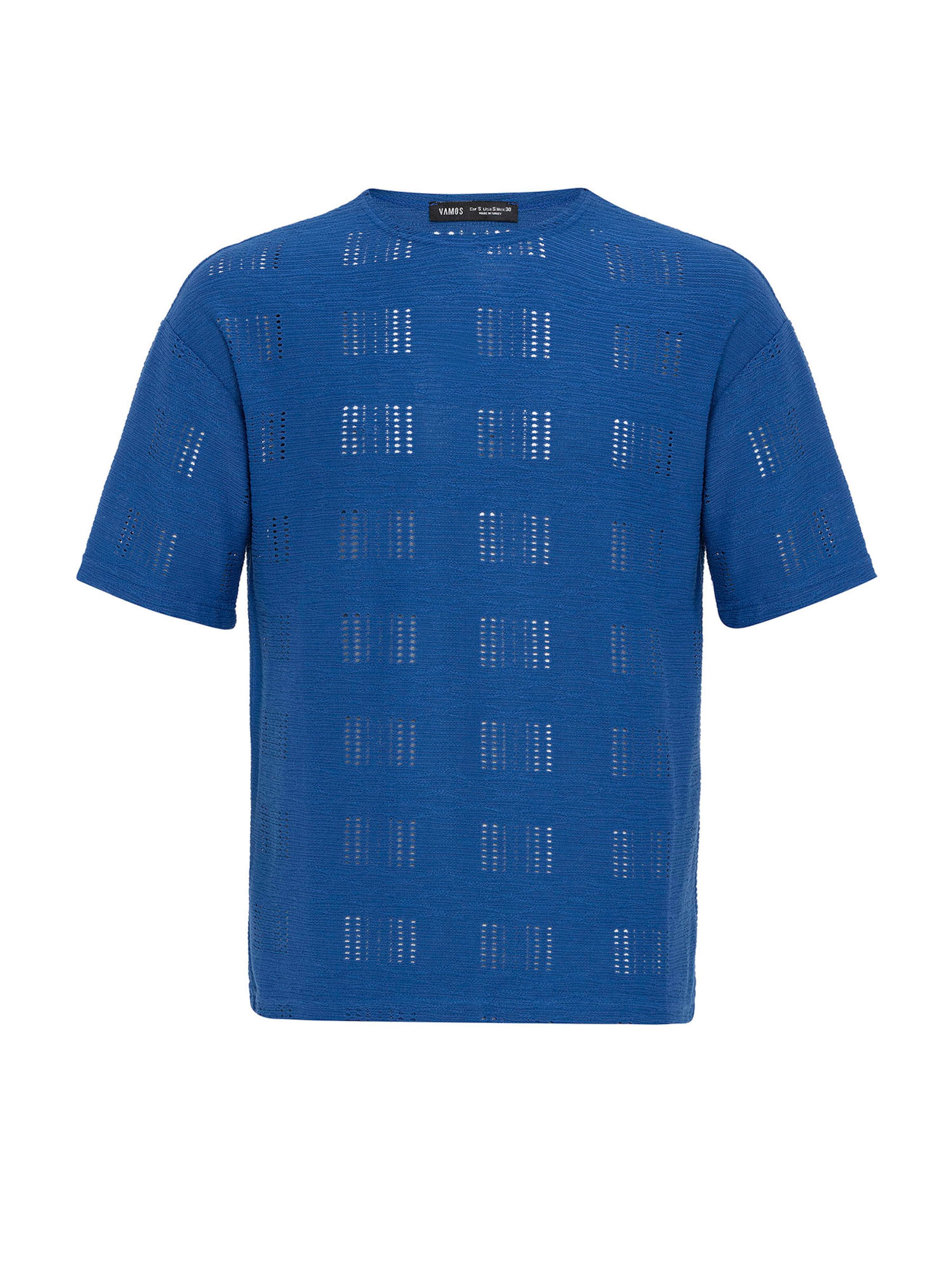 zils VAMOS CLO T-Krekls: no priekšpuses