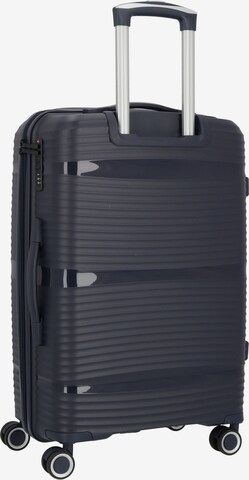 D&N Suitcase Set 'Travel Line' in Blue