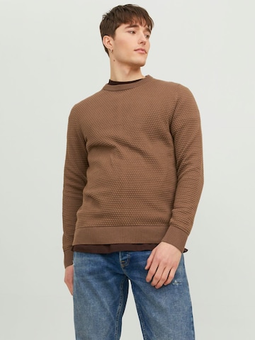 JACK & JONES Sweater 'Atlas' in Brown