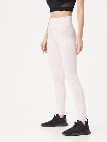 ADIDAS SPORTSWEAR - Skinny Pantalón deportivo 'Essentials' en rosa: frente