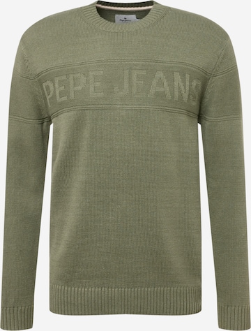 Pepe Jeans Sweter 'NINO' w kolorze zielony: przód