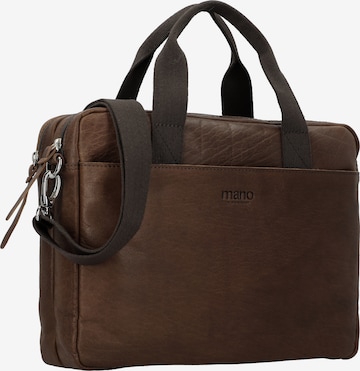 mano Document Bag 'Don Paolo' in Brown