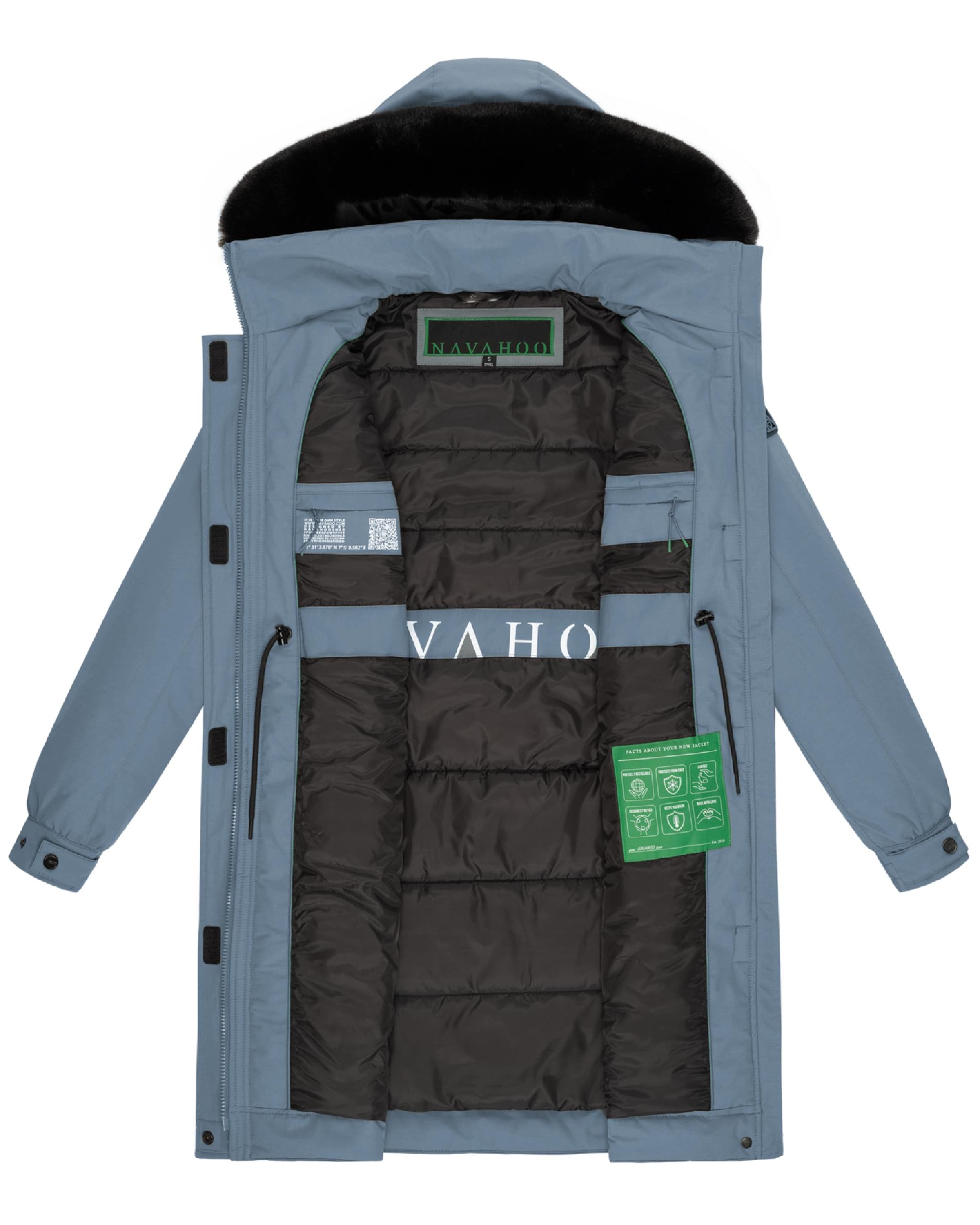 NAVAHOO Демисезонное пальто 'Kaltwetterretter 14' в Синий